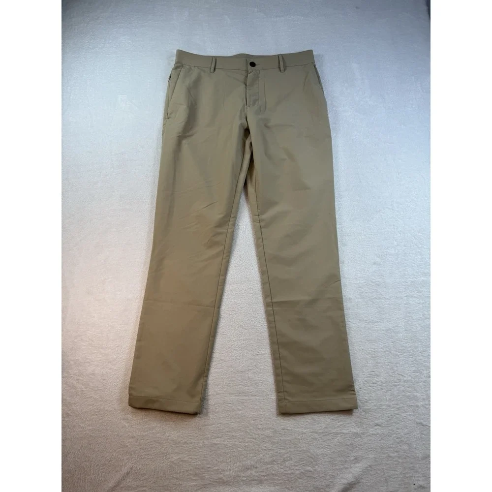 BANANA REPUBLIC Pant Men 32x32 Tapered Performance Stretch Chino Mid Rise‎ Beige